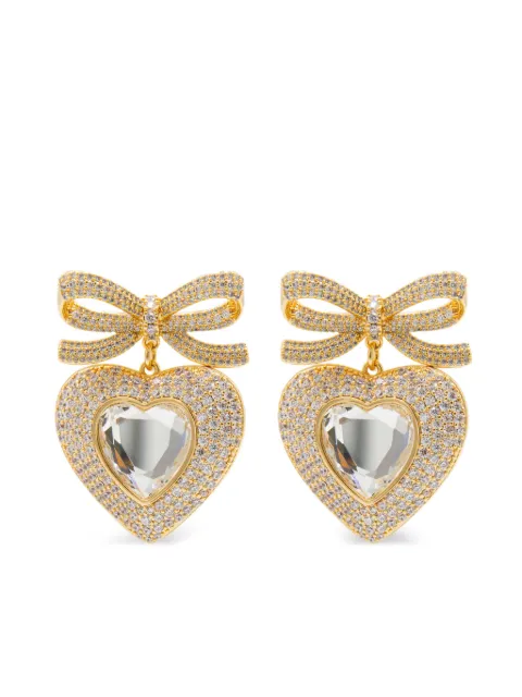 Self-Portrait embellished earrings Gold AW25615EGDG