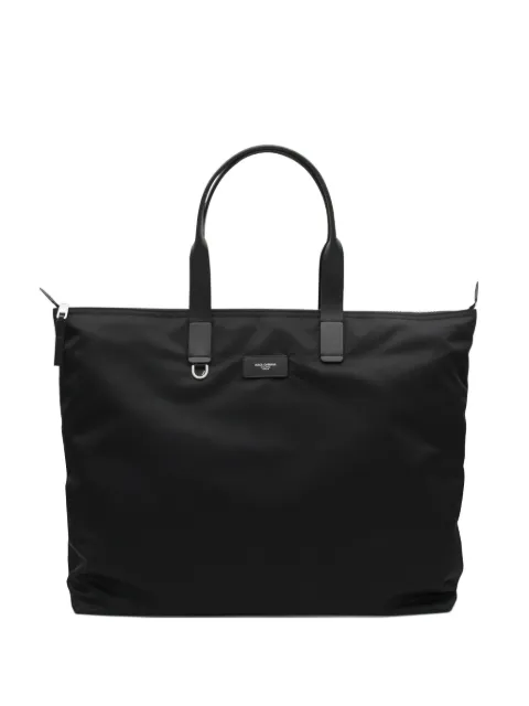 Dolce & Gabbana leather-handle zipped tote bag Black BM2374AN421