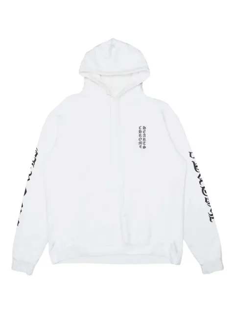 Chrome Hearts logo-print hoodie White CHRM0049