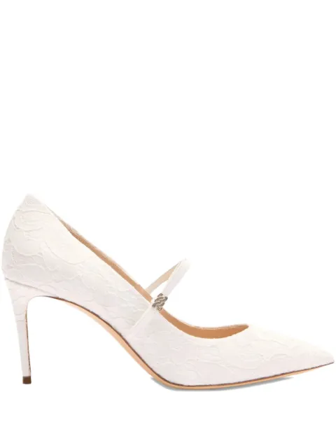 Casadei 80mm Julia Penny Liberty pumps White 1F014A0801T0520
