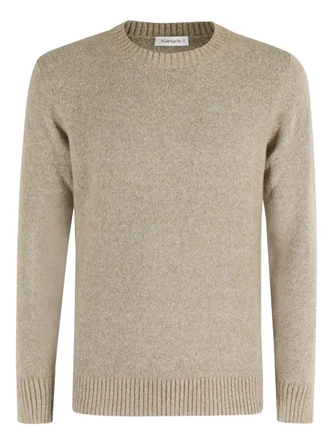 Kangra crew-neck long-sleeve sweater Neutrals W6K211101097