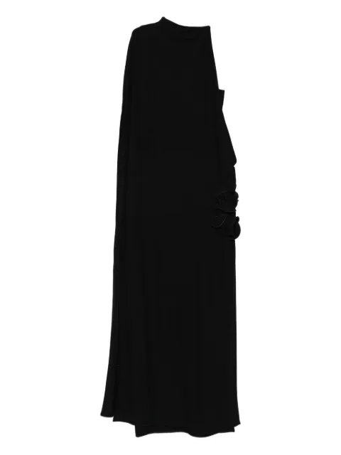 Magda Butrym one-shoulder ruffle detail dress Black 336725
