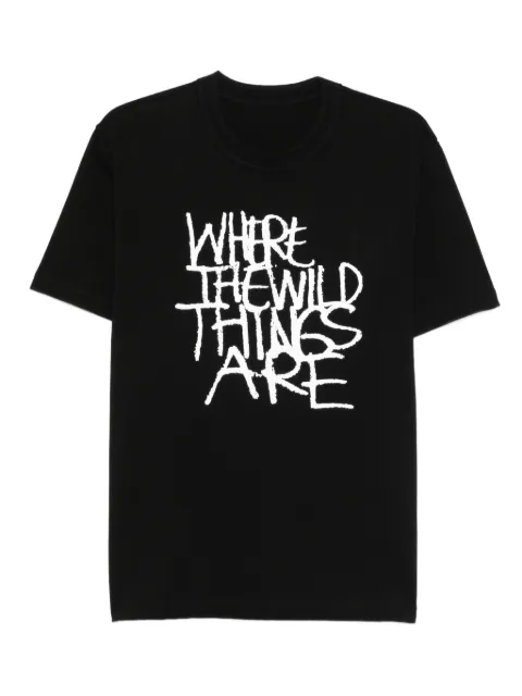 sacai graphic-print T-shirt Black 2501007S