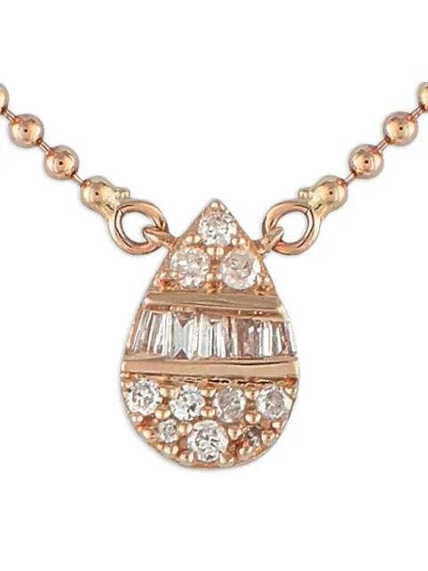 LB Exclusive 14K rose gold diamond pendant necklace Pink NK02102R