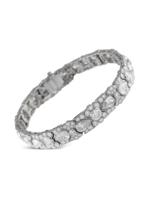 Tiffany & Co. Pre-Owned platinum Art Deco diamond bracelet Silver TI01061125