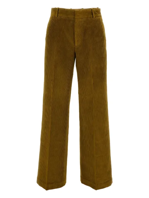 Cellar Door corduroy straight-leg trousers Green WA210623DWF92507