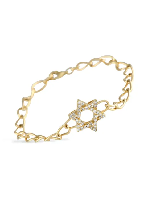 LB Exclusive 14K gold Star Of David diamond bracelet Gold BR09911Y