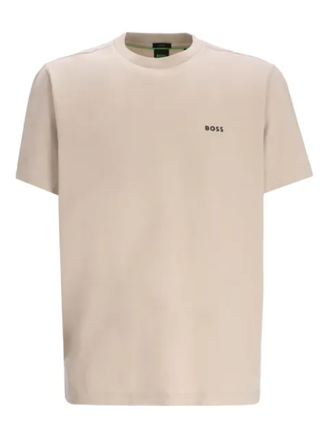 BOSS logo-detail cotton T-shirt Grey 50506373
