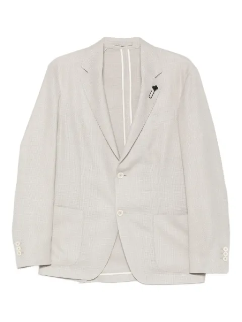 Lardini patch pocket two button jacket Neutrals CN6202ECN64523