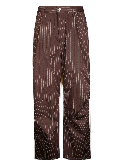 PDF pinstripe colorblock trousers Neutrals DFM03021TF129NOWA