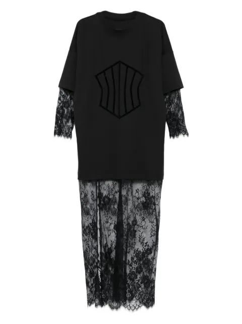 HAMZA Venice lace maxi dress Black VENICEDRESS