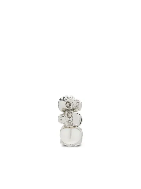 Alexander McQueen skull pearl-embellished earring Neutrals 836798J16PB