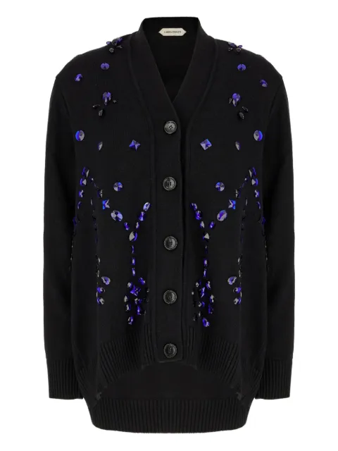 Alberta Ferretti crystal-embellished cardigan Black 252UA09376601