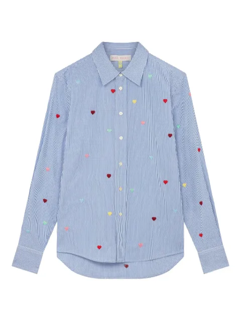 Mira Mikati striped heart shirt Blue SHT003AEVER