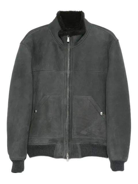 Eleventy zip-front shearling jacket Grey L75GBTL03SHY0L002