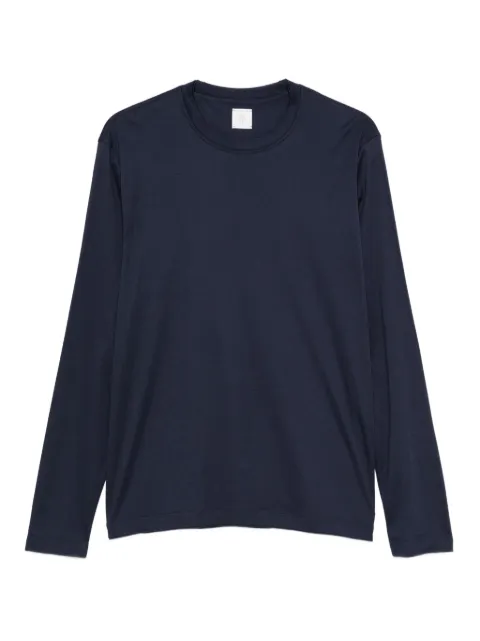 Eleventy long-sleeved crew-neck T-shirt Blue L75TSHL01TES0K035