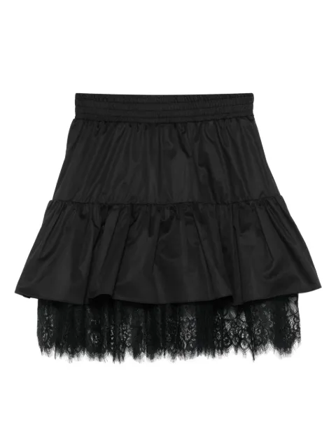 HAMZA ruffled lace-trimmed skirt Black SWANSKIRT