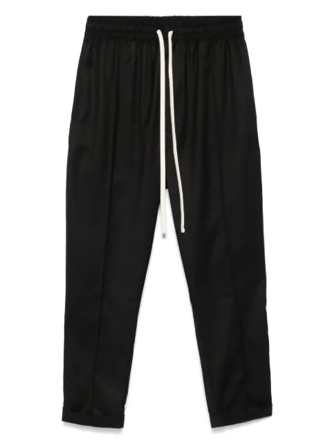 HAMZA drawstring cuffed trousers Black THOMPANTS