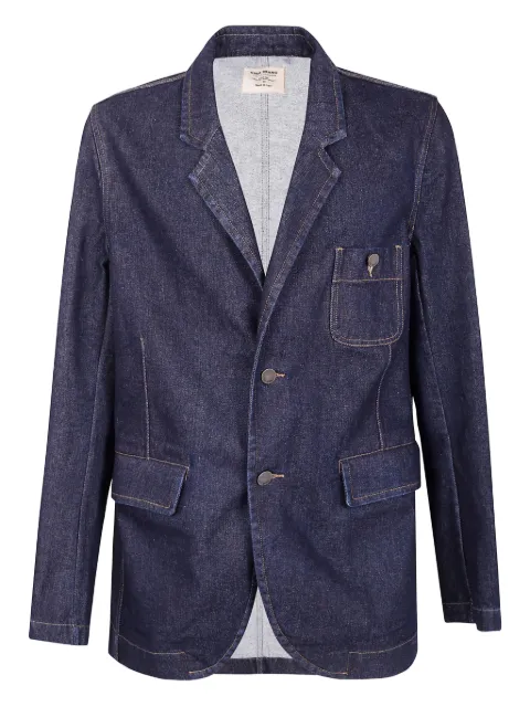 Uma Wang buttoned patch-pocket denim jacket Blue UM6532