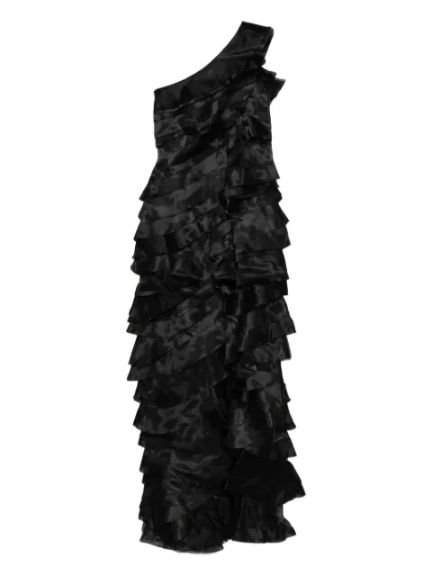 Saiid Kobeisy layered organza dress Black RTWSS2505
