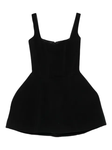 Vestiaire d'un Oiseau Libre square-neck dress Black STRUCTUREDCASHMEREDRESS