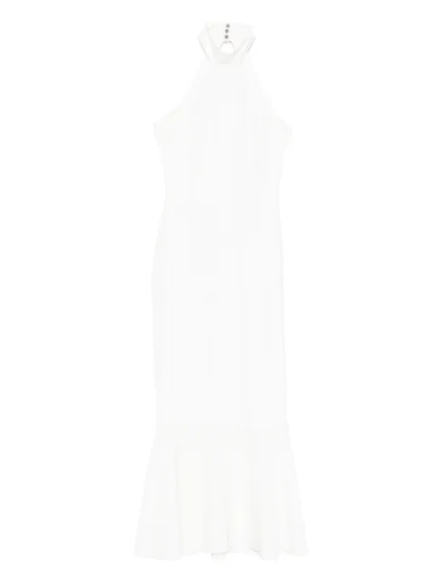 Vestiaire d'un Oiseau Libre open-back dress White OPENBACKMIDIDRESS