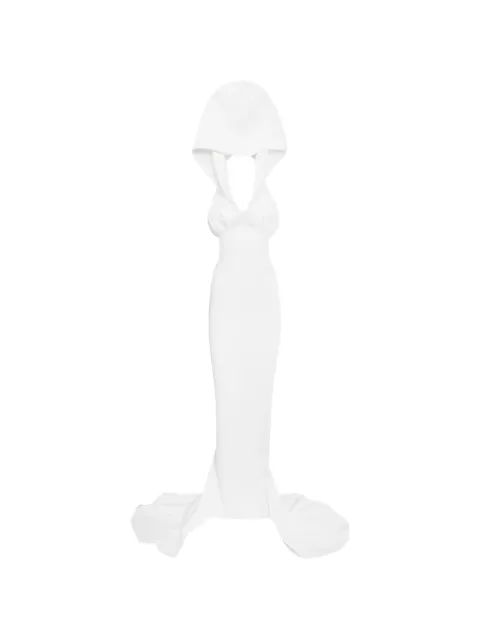 Vestiaire d'un Oiseau Libre hooded sleeveless gown White HOODEDGOWN