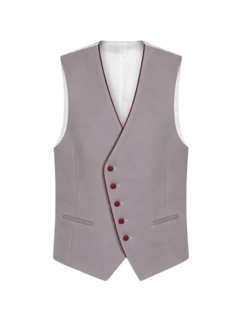 ETIEM TEXTIL S.L. asymmetric-fastening waistcoat Red 0205754202