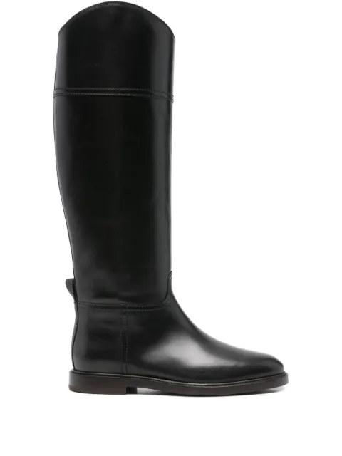 Brunello Cucinelli leather boots Black MZOLC3039C101