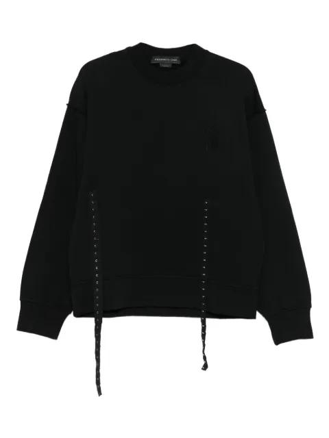 FEDERICO CINA crew-neck sweatshirt Black FCCOSW0101C