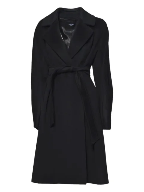 Weekend Max Mara belted wrap coat Black 2525016062600