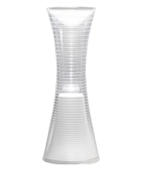 artemide hourglass-shaped etched-glass lamp White 0165W10A