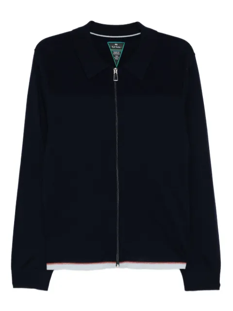 PS Paul Smith merino zip cardigan Blue M2R480ZT22438A