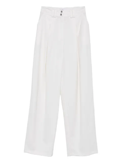 Vestiaire d'un Oiseau Libre pleated-front trousers White WHITEDREAMTROUSERS