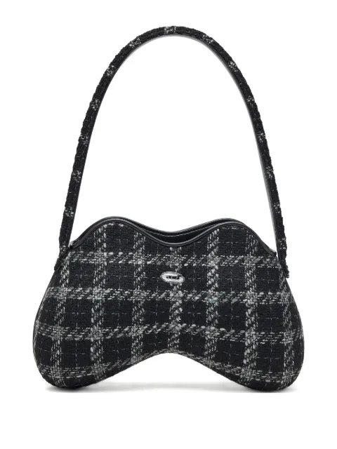 Diesel Double-D houndstooth shoulder bag Black X10327P8629