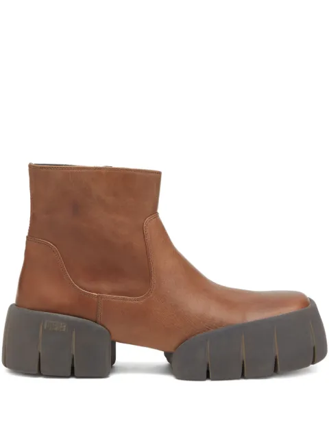 Diesel D-Tex Bt leather boots Brown Y03786P7389