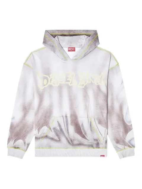 Diesel S-Boxt-Hood-Show cotton hoodie White A218030PGBU