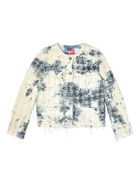 Diesel frayed jacket White A213480CEBI