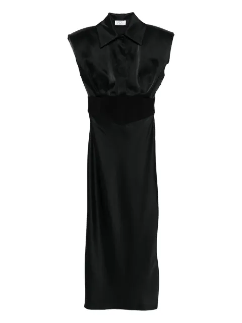 Vestiaire d'un Oiseau Libre corset wool dress Black BIASCUTCORSETDRESS