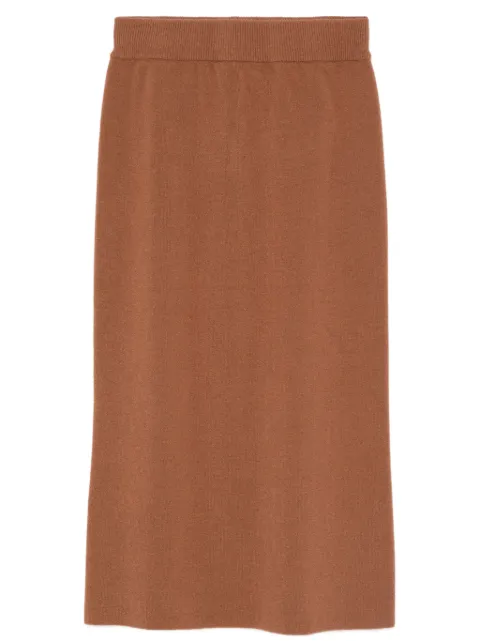 Daniele Fiesoli merino-blend midi skirt Brown 3168