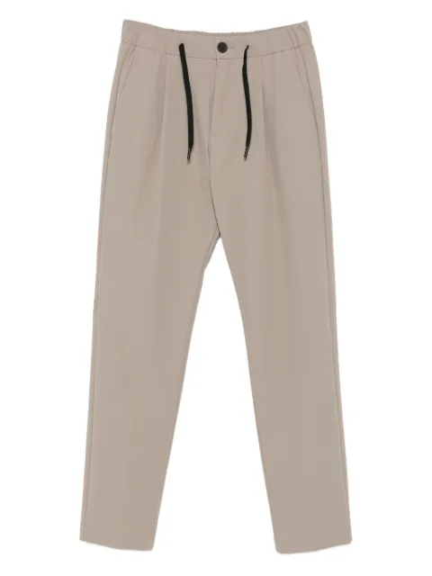 Herno pleated drawstring trousers Neutrals PT000155U12773S