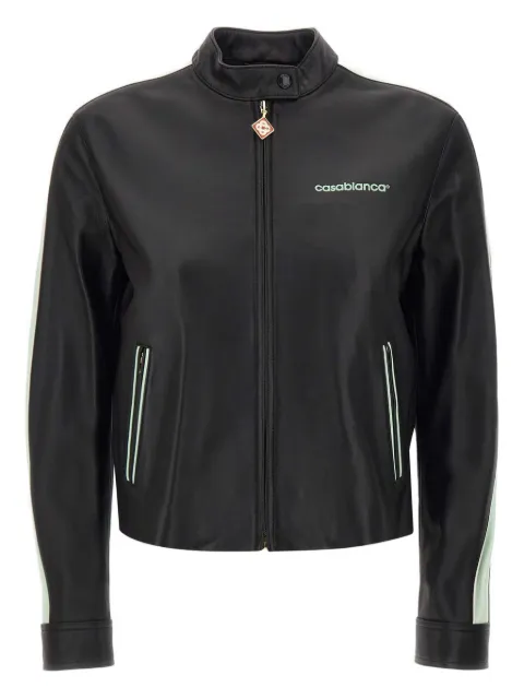 Casablanca leather racer jacket Black WPF25JK400