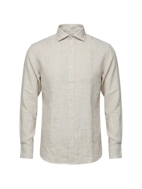 Alley Docks 963 long-sleeve linen shirt Neutrals AU25S02CALINENYDBEIGE