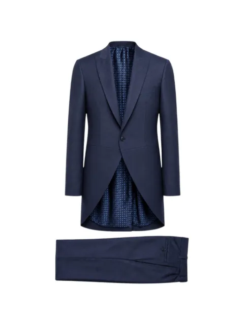 RAMON SANJURJO peak-lapel single-breasted suit Blue 8162807630NAVY