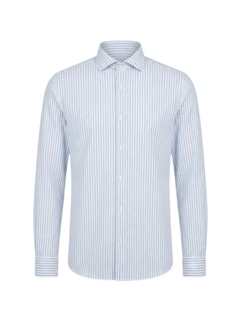 Alley Docks 963 striped long-sleeve shirt Blue AU25S15CAFIO3738NYRIVIERA