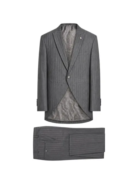 ROBERTO VINCENTI pinstripe-pattern single-breasted suit Grey SPENCERK3410RGRIS