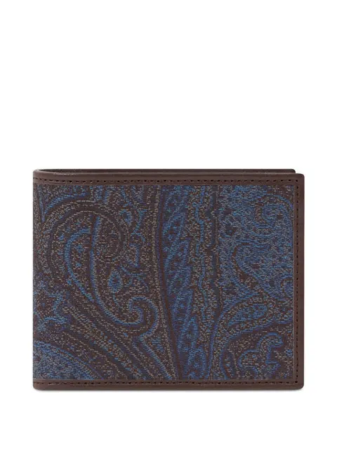 ETRO paisley jacquard wallet Blue MP2D0004AA061