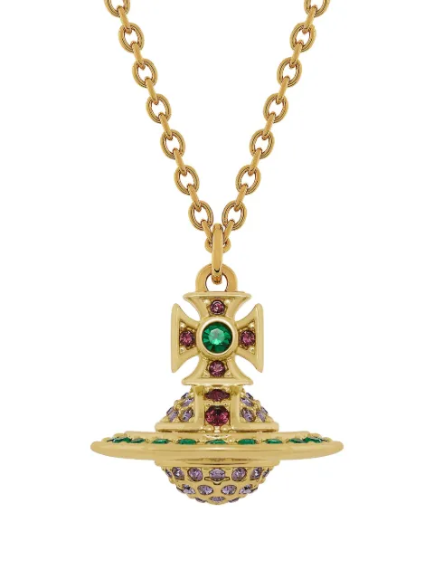Vivienne Westwood Orb-pendant necklace Gold 630203GI02R957001