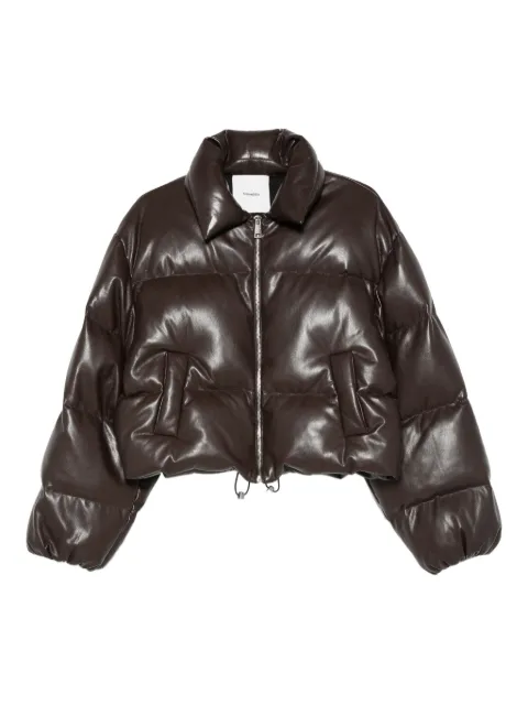 Nanushka quilted puffer jacket Brown NW25FWJK20278