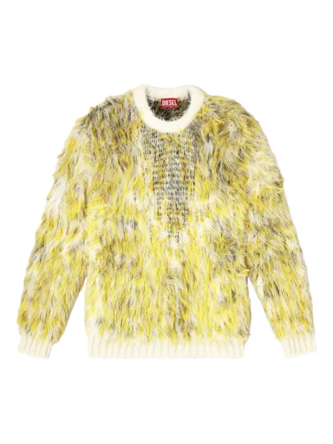 Diesel K-Allen jacquard-knit sweater Yellow A214380EGCD